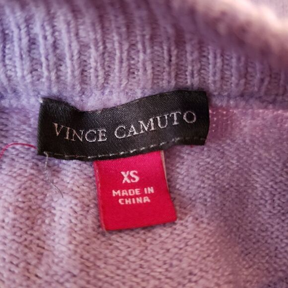 Vince Camuto Womens Lilac Long Sleeve Crew Neck Sweater Size XS - Picture 7 of 9